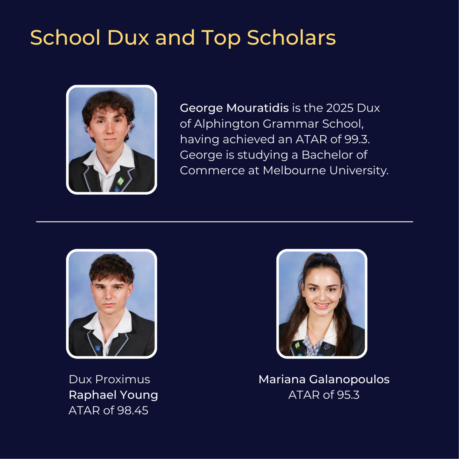 Congratulations To The Class Of 2025 | Alphington Grammar School